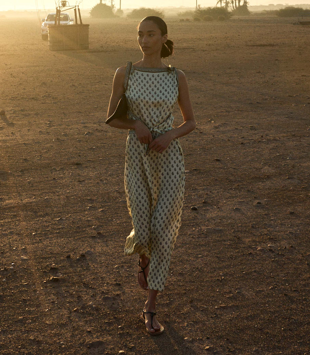 AMORETTE DRESS -- SUNLIGHT TAORMINA PAISLEY