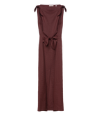 AMORETTE RAMIE DRESS -- ANTIQUE MAHOGANY