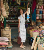 SIDRA SKIRT -- SALT