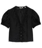BRIGITTA TOP -- BLACK