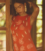 CHANDRA DRESS -- ORANGE CITRINE
