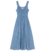 EMMARETTA DRESS -- BLUE GARDEN BLOOM