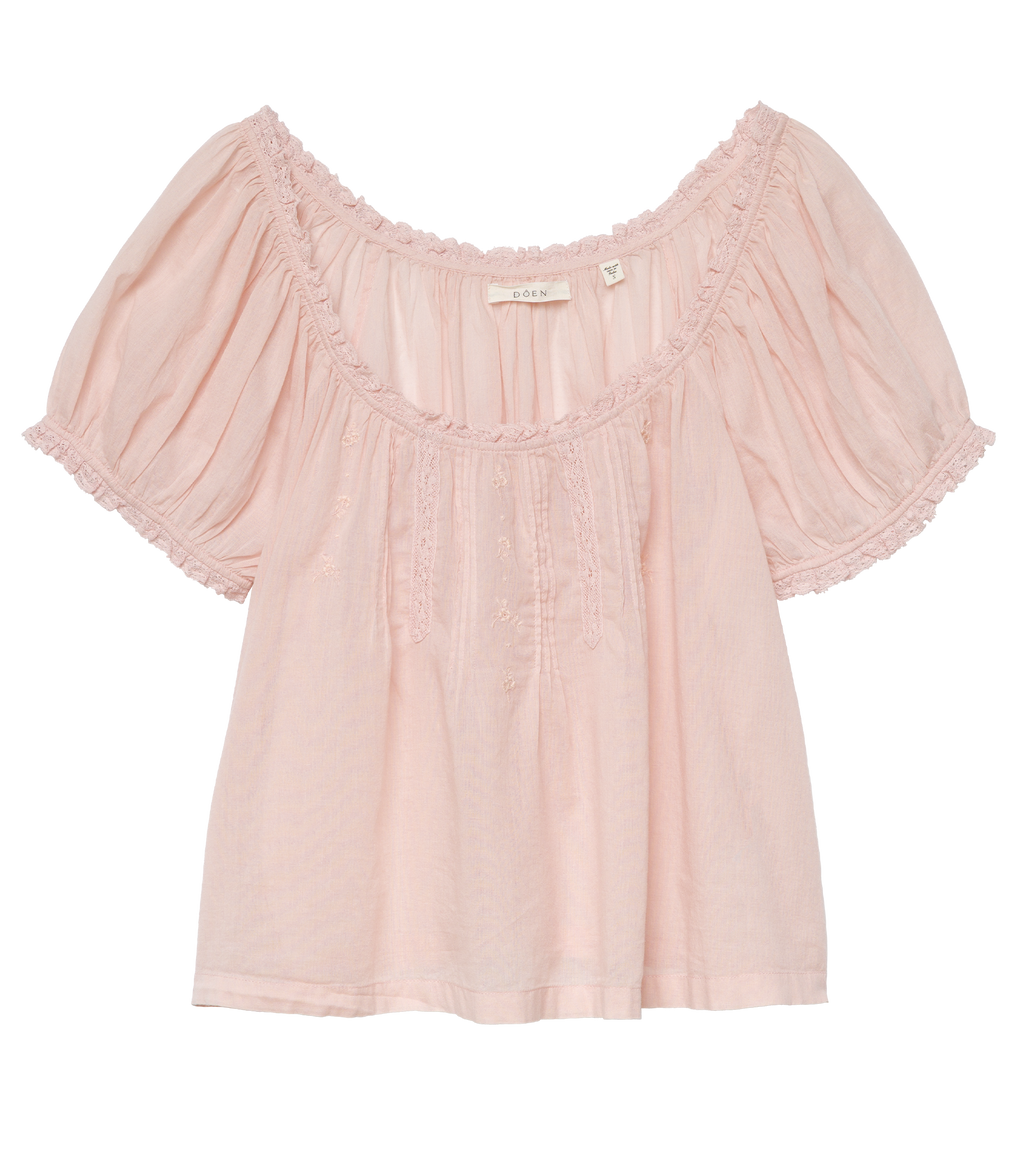 FREDERICA TOP -- BLUSH