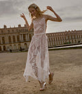 HANDKERCHIEF ANNIVERSARY DRESS -- SALT