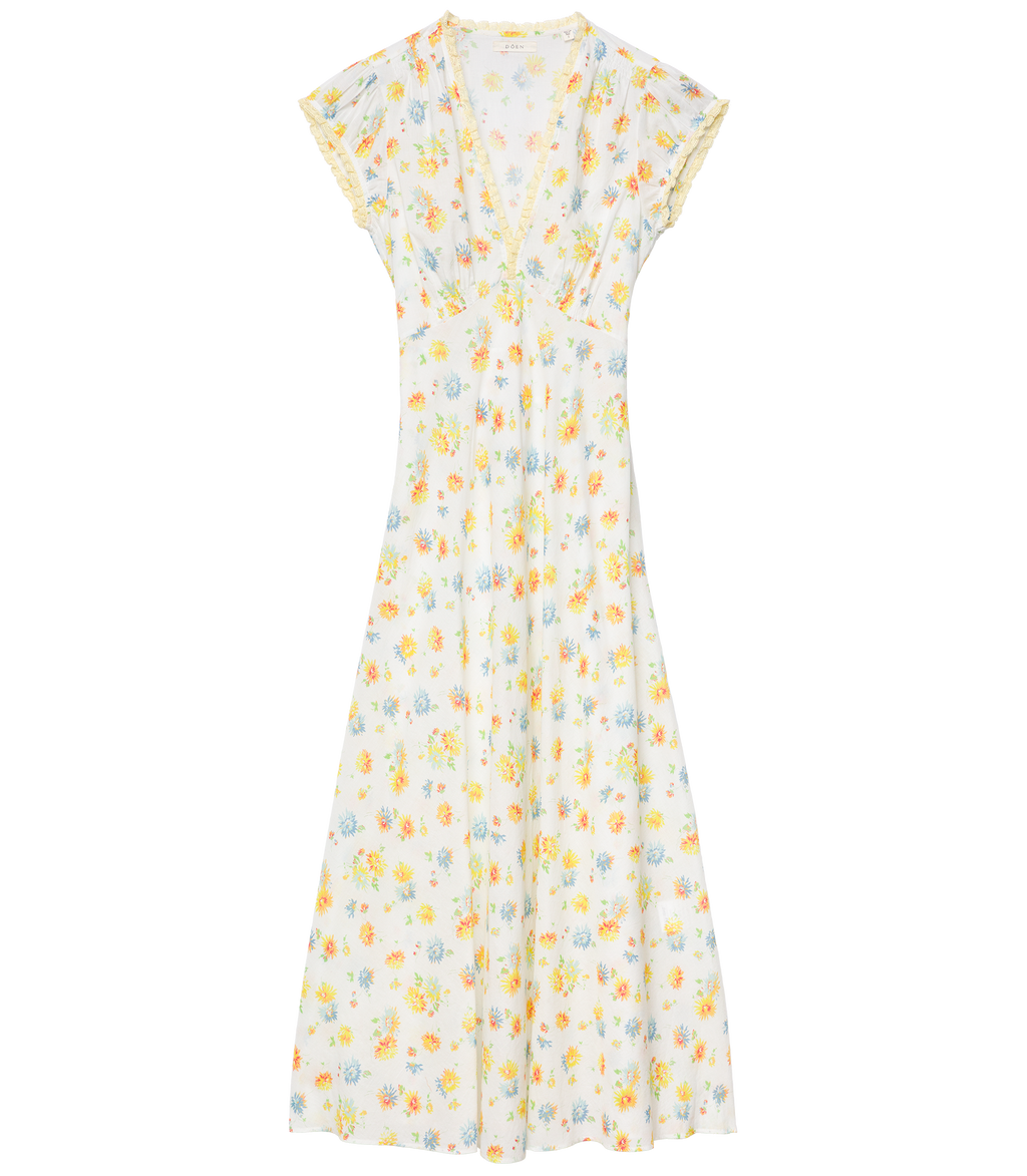 HELIA DRESS -- DAHLIA FLORAL