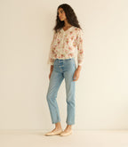 HILLOCK TOP -- IVORY LANTANA FLORAL