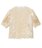 IDELLA SILK SATIN TOP -- CANDLELIGHT