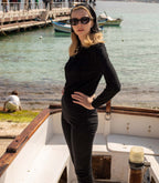 DÔEN BY GARRETT LEIGHT INGÉNUE SUNGLASSES -- BLACK