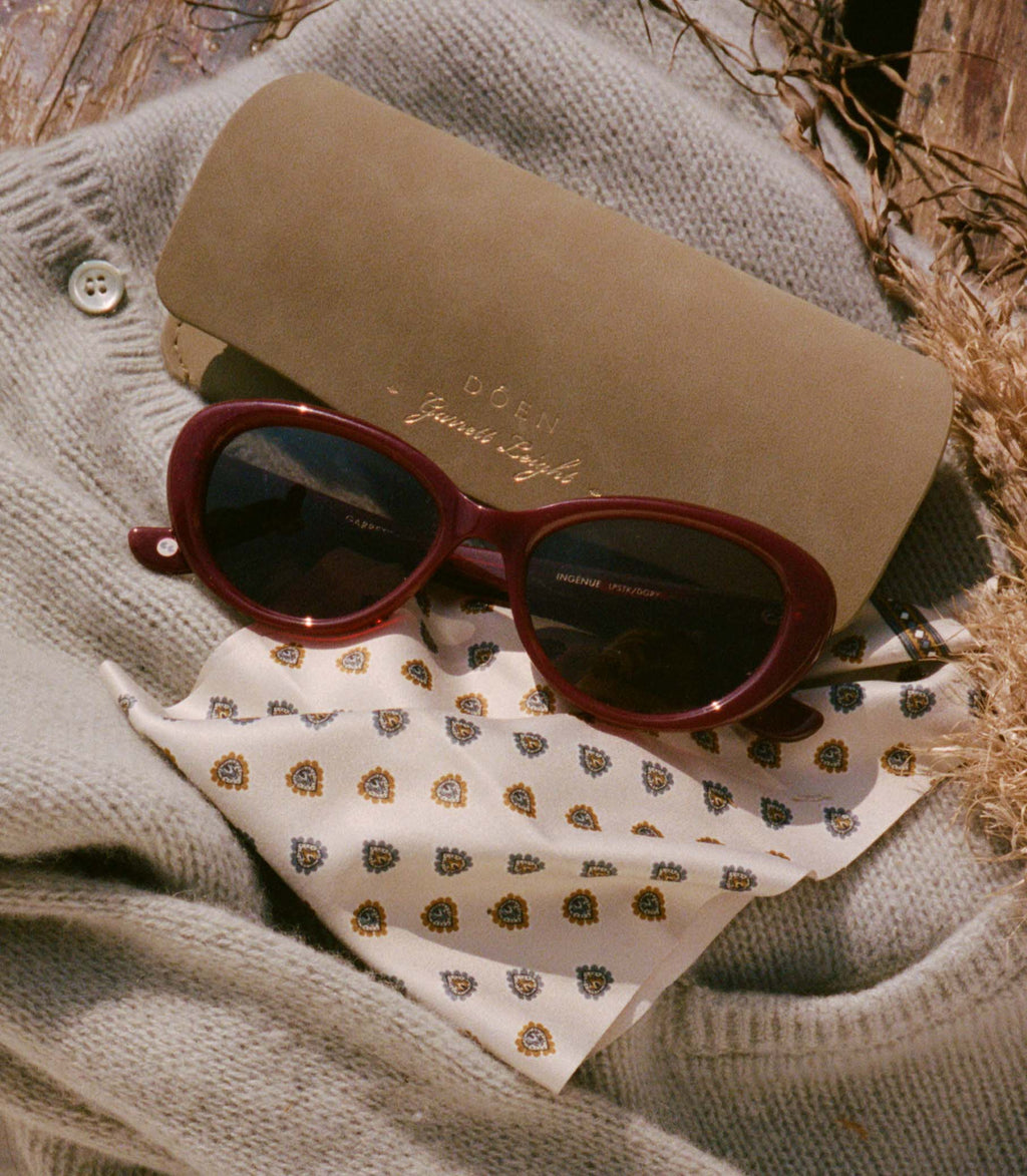 DÔEN BY GARRETT LEIGHT INGÉNUE SUNGLASSES -- LIPSTICK