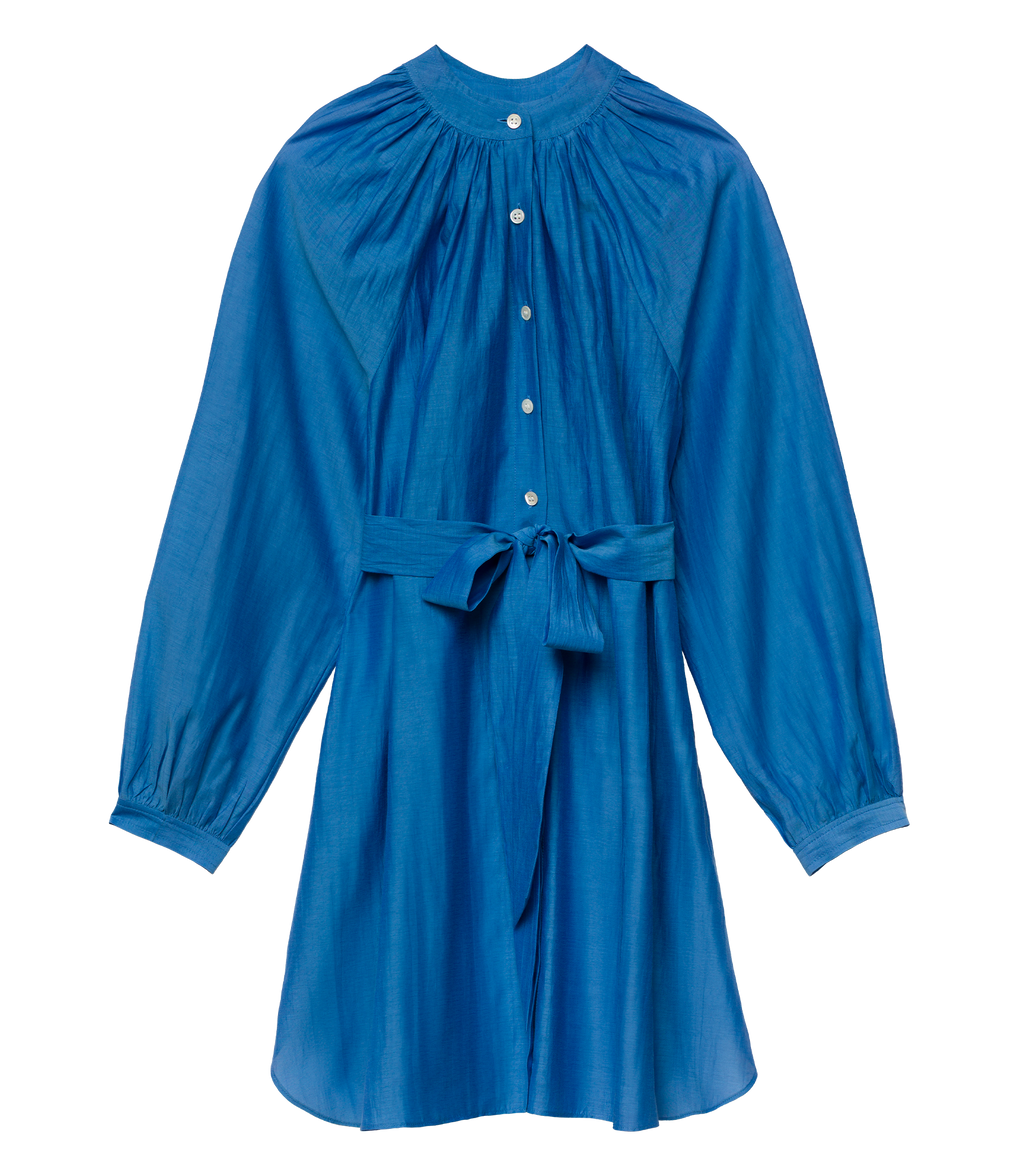 JULIET TUNIC DRESS -- SANTORINI BLUE
