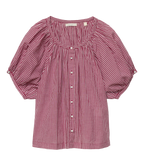 JUNE TOP -- MULBERRY LA MADDALENA GINGHAM