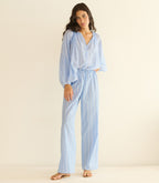 LAVONA DRAWSTRING PANT -- SALERNO STRIPE