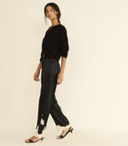 LAVON PANT -- BLACK WITH CANDLELIGHT LACE