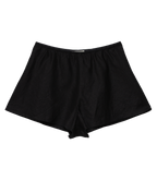 LOREN LINEN SHORT -- BLACK
