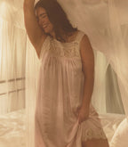LUCIANE DRESS -- POWDER ROSE