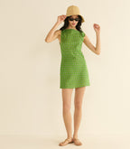 MALTINA DRESS -- VERT CADIZ FOULARD
