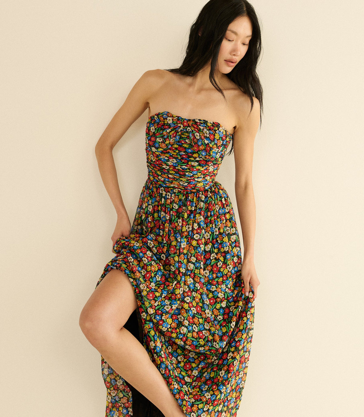 MARGUERITE DRESS -- BEGONIA BLOSSOM