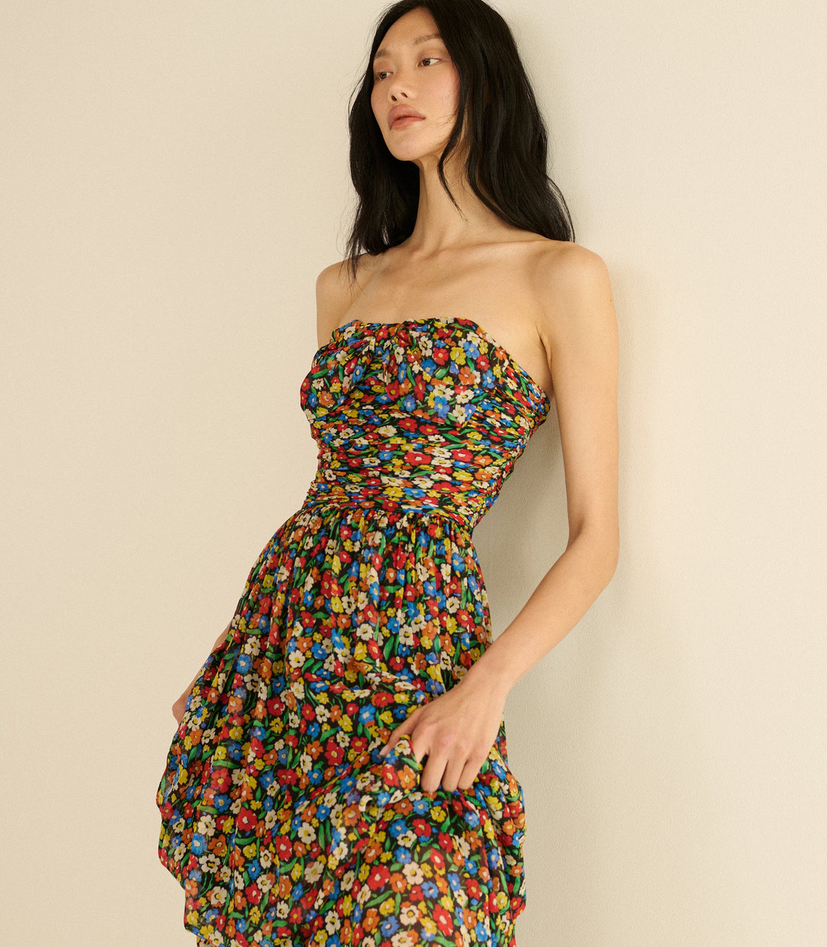 MARGUERITE DRESS -- BEGONIA BLOSSOM