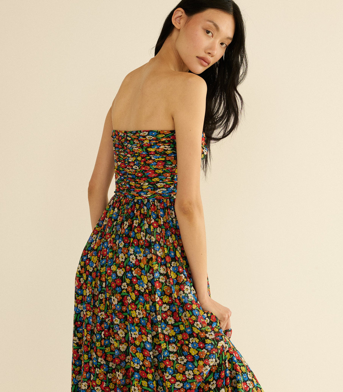MARGUERITE DRESS -- BEGONIA BLOSSOM