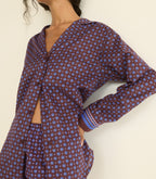 MAURISE TOP -- MENORCA FOULARD