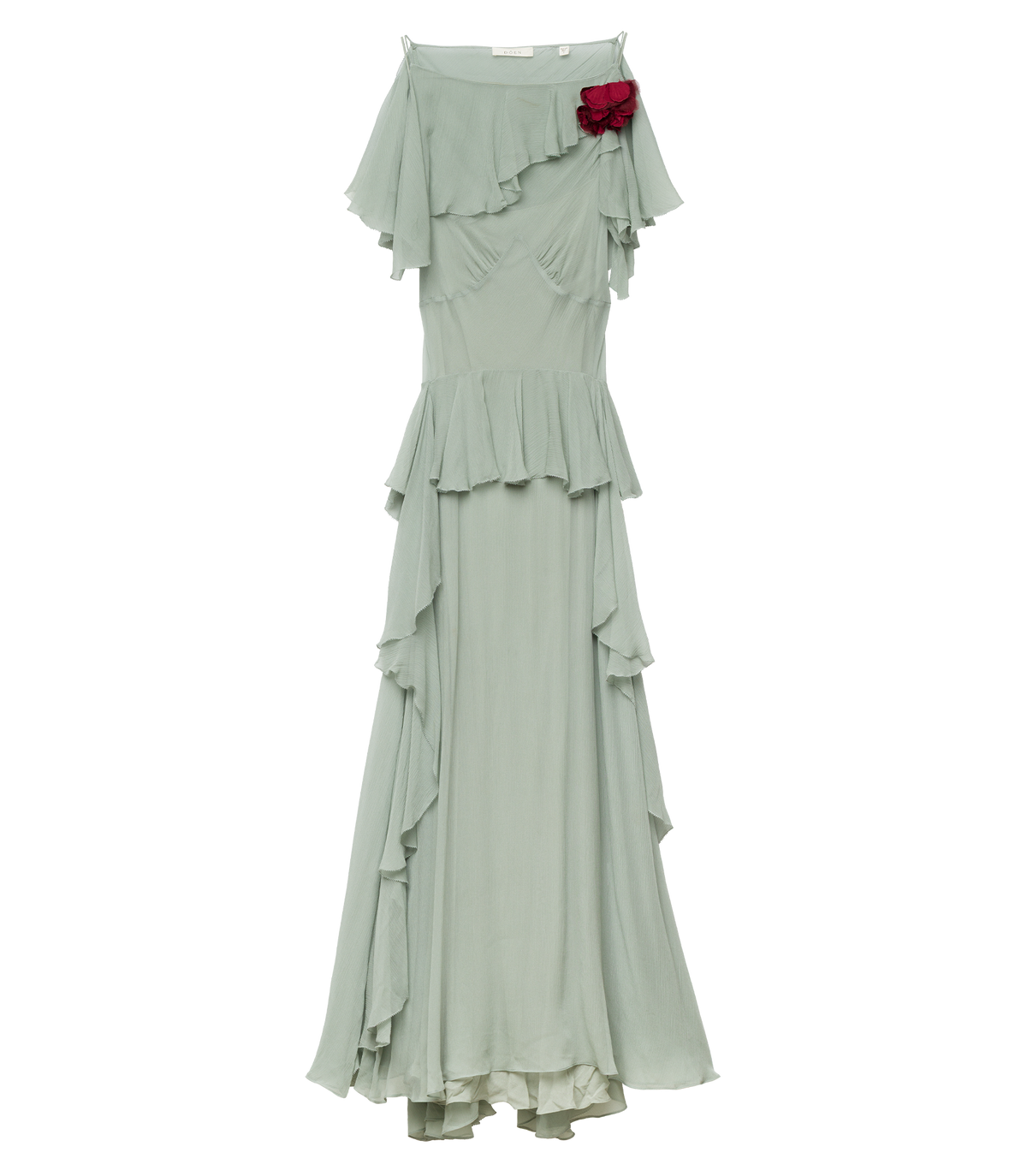 NELIDA DRESS -- GREEN JASPER