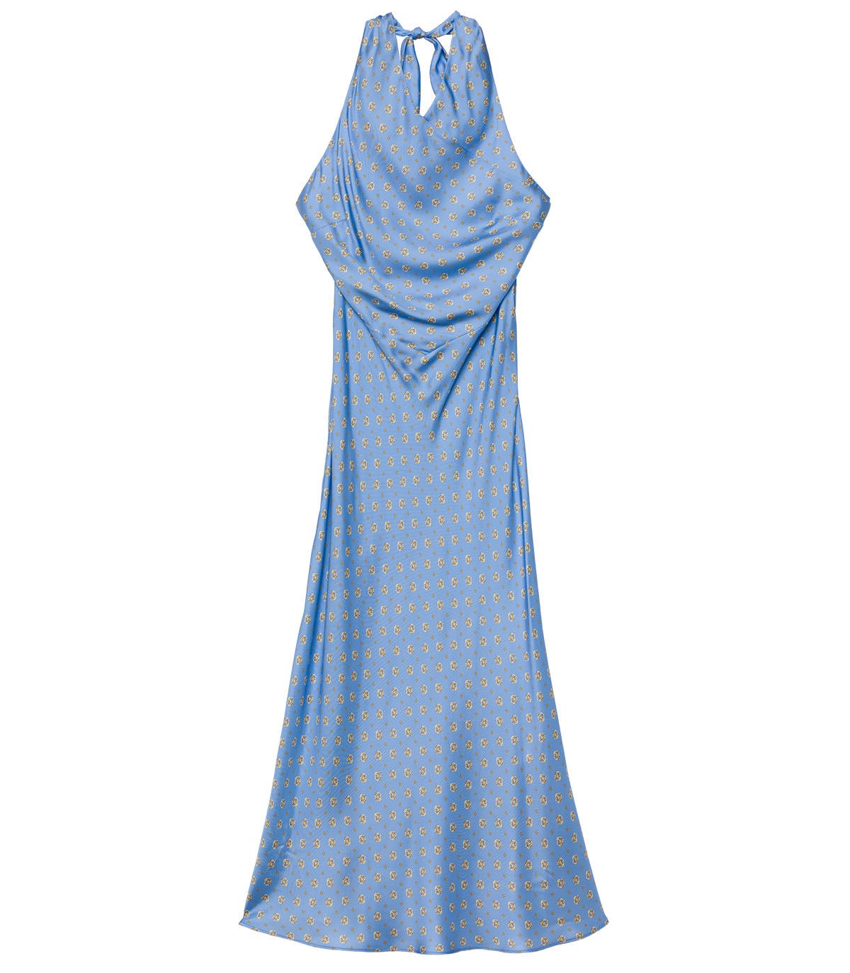 NOEMIE DRESS -- PERIWINKLE CADIZ FOULARD