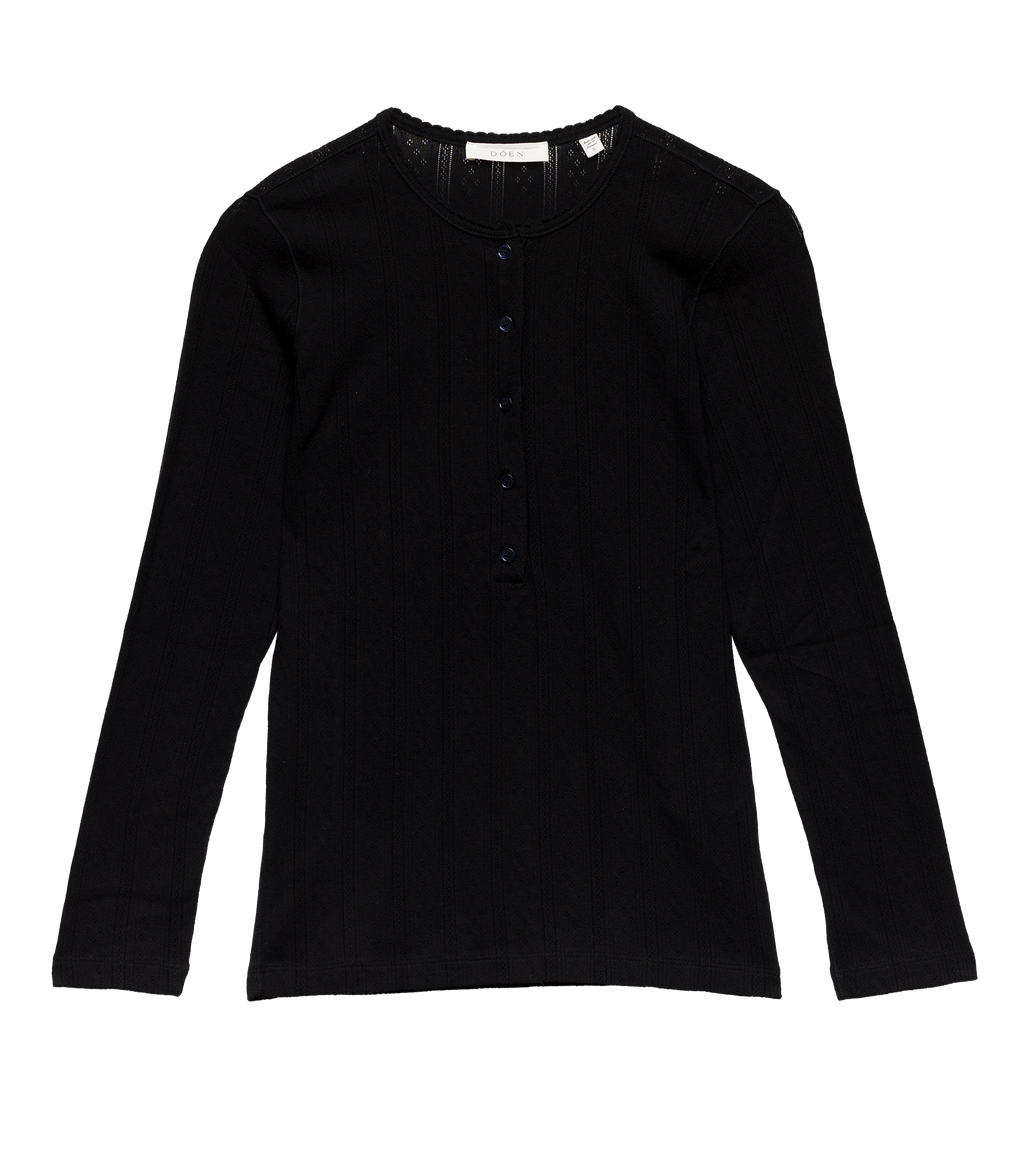 PAOLA TEE -- BLACK QUELLE JOLIE POINTELLE