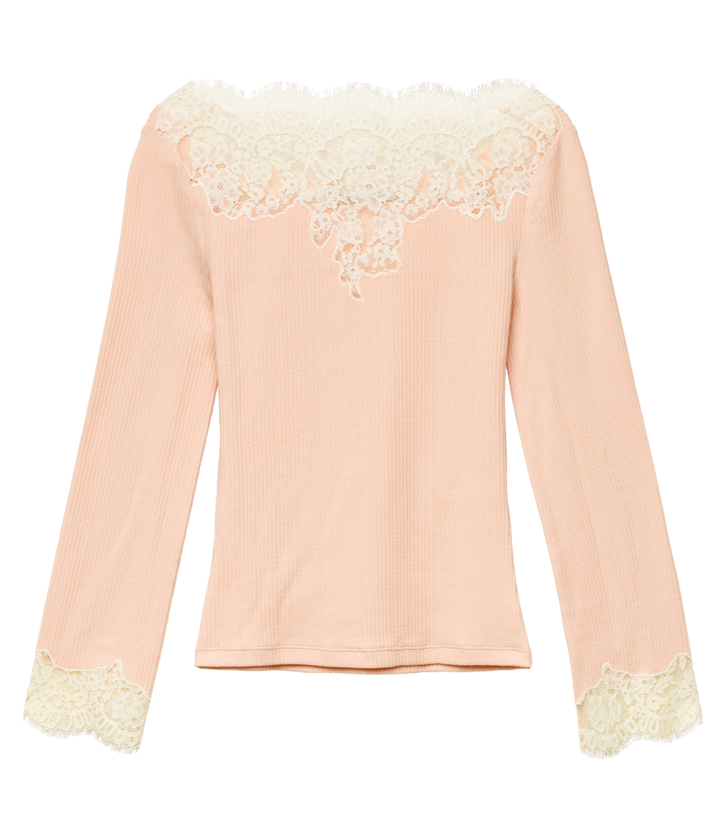 RIANA TEE -- LIGHT PEACH SORBET