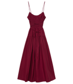 SAFIA DRESS -- DEEP RUBY