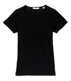 VIVI TEE -- BLACK QUELLE JOLIE POINTELLE